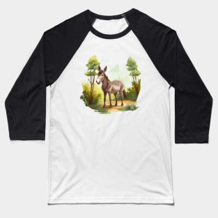 Little Donkey Baseball T-Shirt